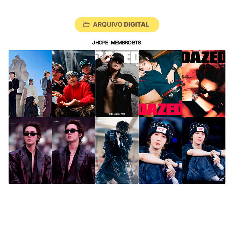 Kit BTS com + de 1.000 Photocards em PDF + Modelo Editável no Canva - Imagem 7